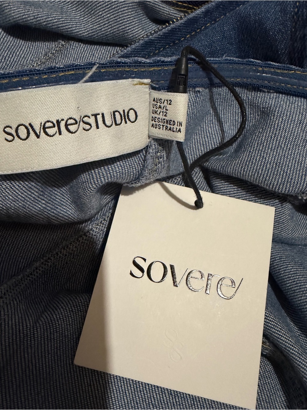 SOVERE Women’s Washed Blue Denim Maxi Dress - Picture 6 of 6
